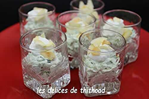 Chantilly d’épinard à la ricotta et aux amandes éffilées