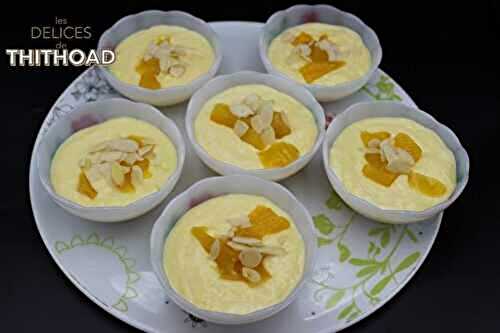 Crème dessert petits suisses et mangue