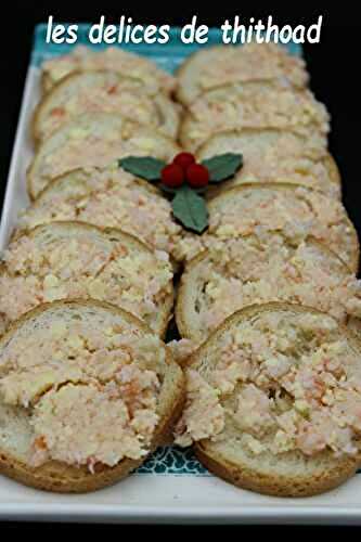 Toasts au beurre de crevettes