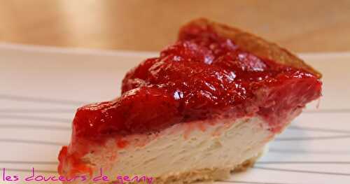 TARTE AU FROMAGE ET FRAISES