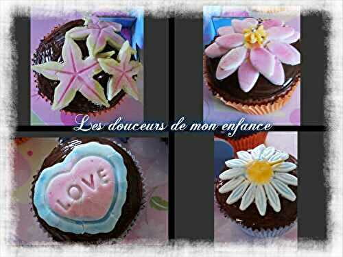 Cup cake déco pâte à sucre 