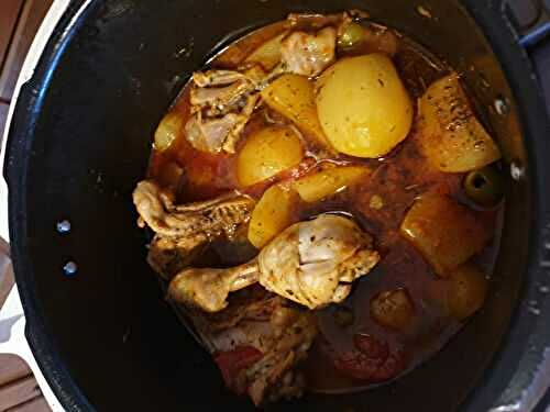 Poulet provençale aux pommes de terre