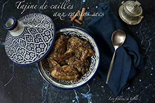 Tajine de cailles aux raisins secs