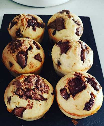 Muffins  américains au chocolat caramel sans gluten au cake factory.
