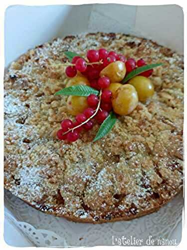 🍑 Tarte amandine crumble aux mirabelles 