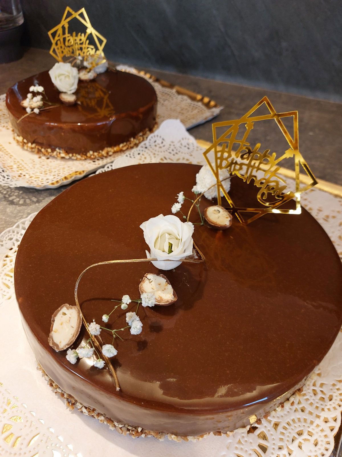 ☆ Entremet financier noisette croustillant tt choco ☆ 