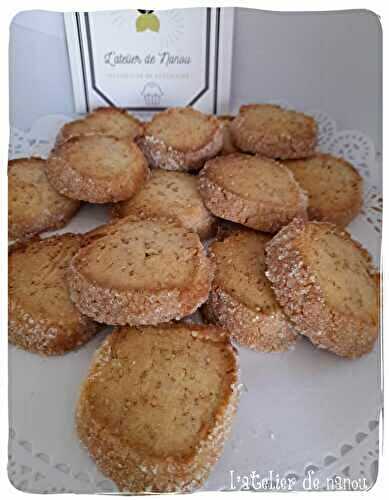 ☆ Biscuits diamants aux graines de sésame et écorce de citron 🍋 