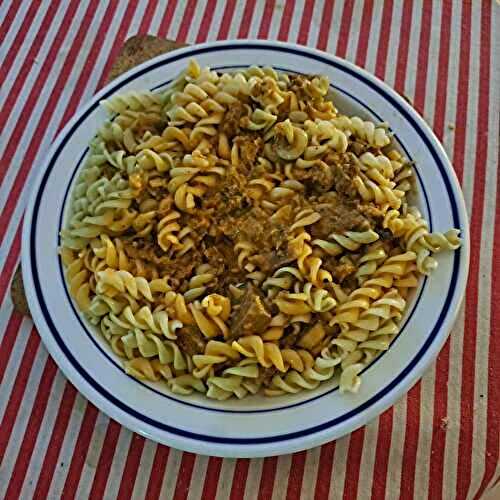 Torti au ragout d’aubergines et de viande hachée