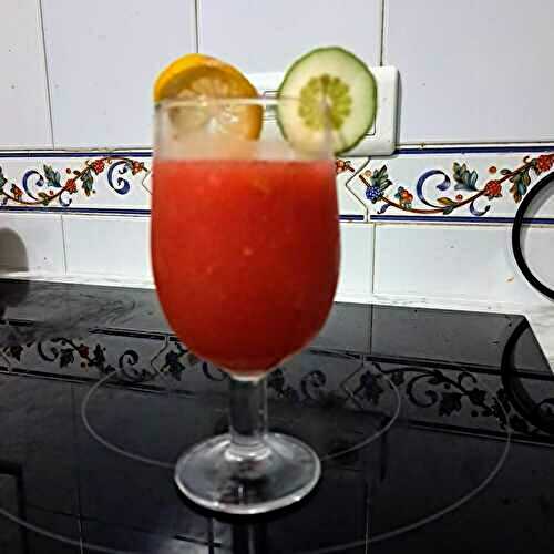 Daiquiri de pastèque et de citrons jaune et vert