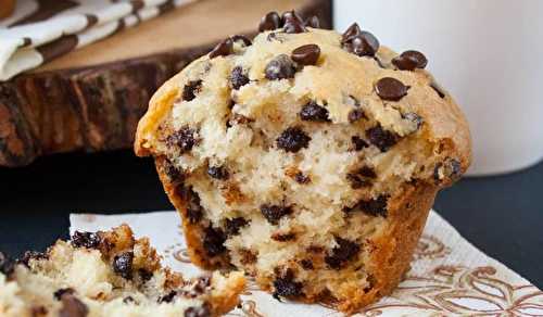 Ces petits muffins aux brisures de chocolat sont comme dans les cafés...