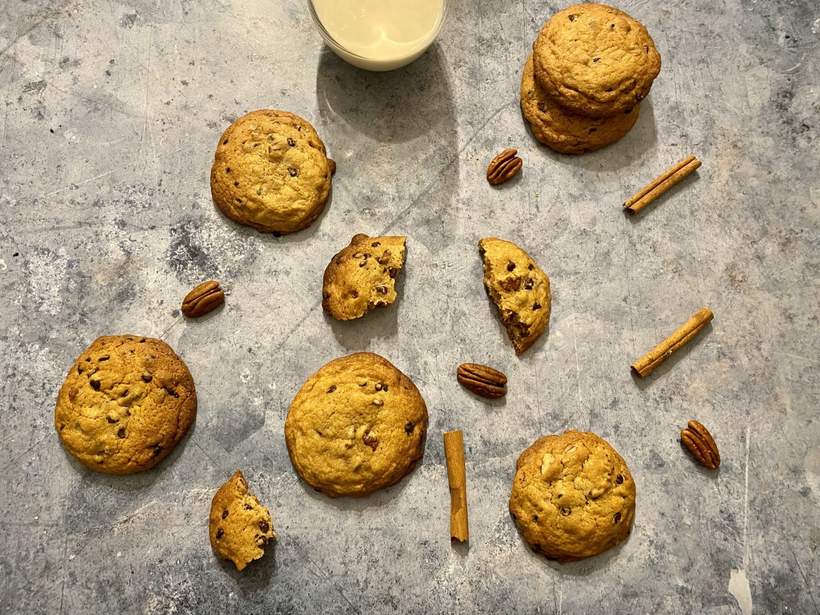 Cookies aux épices et noix de pécan