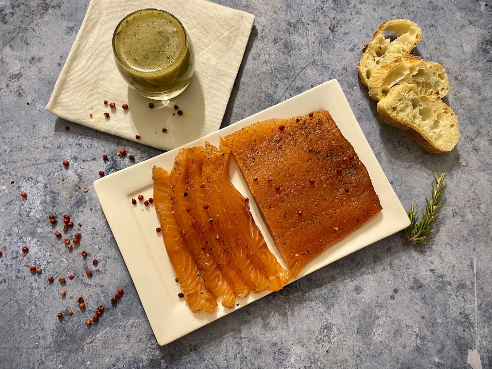 Saumon gravlax