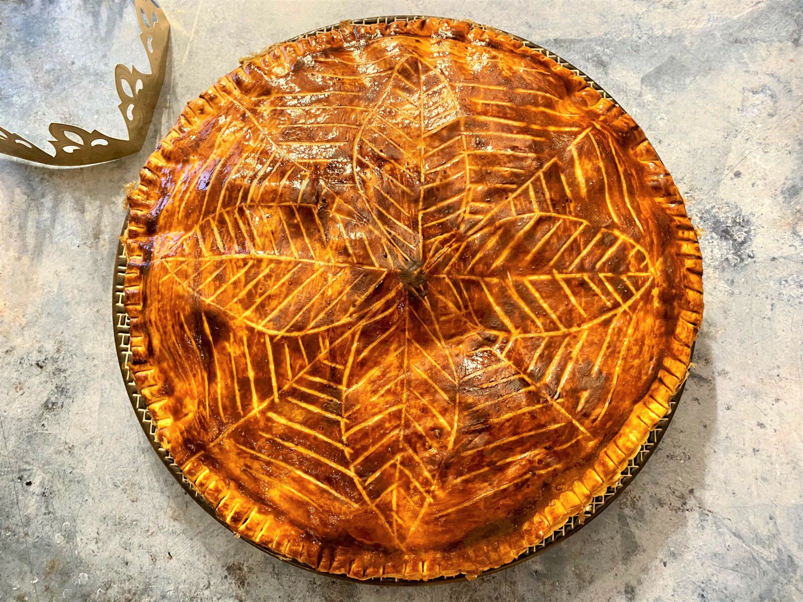 Galette des rois au caramel beurre salé