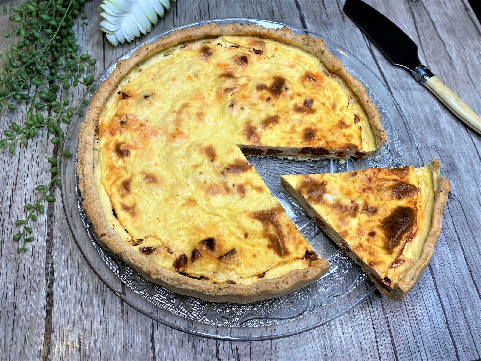 Quiche lorraine au chorizo