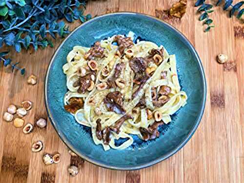 Tagliatelles aux chanterelles et à l'Époisses