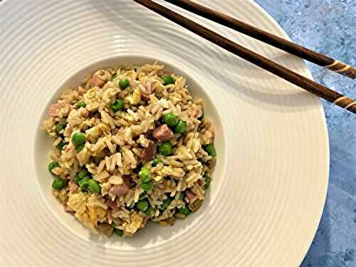 Riz cantonnais au jambon de Cyril Lignac