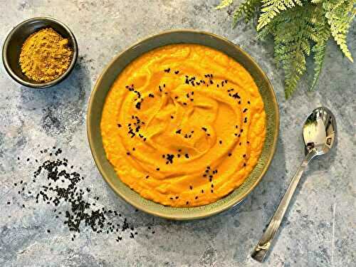 Purée de carottes au lait de coco