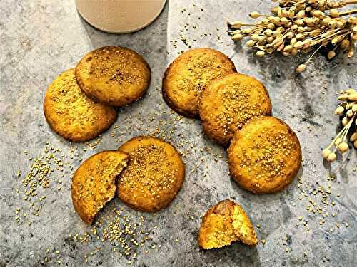 Sablés au chocolat blanc et au sésame