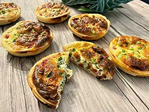 « Quichettes » au bacon et petits pois
