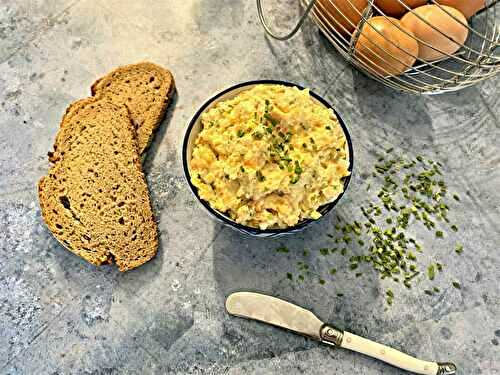 Rillettes de saumon fumé aux œufs durs