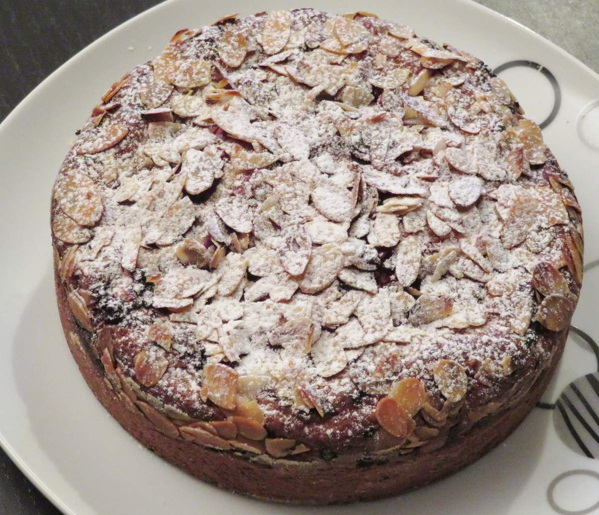 Gâteau amandes et framboises