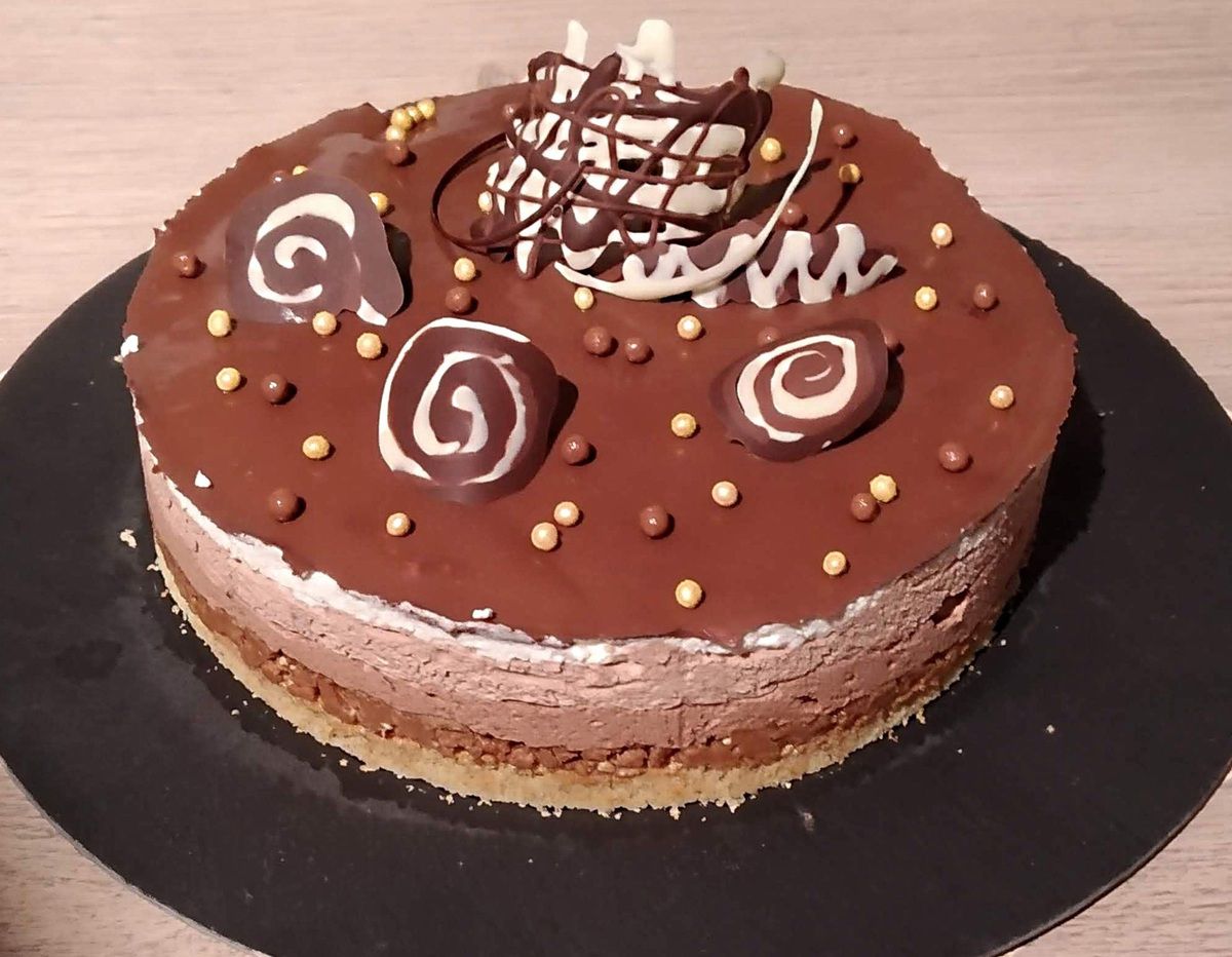 Gâteau trois chocolat