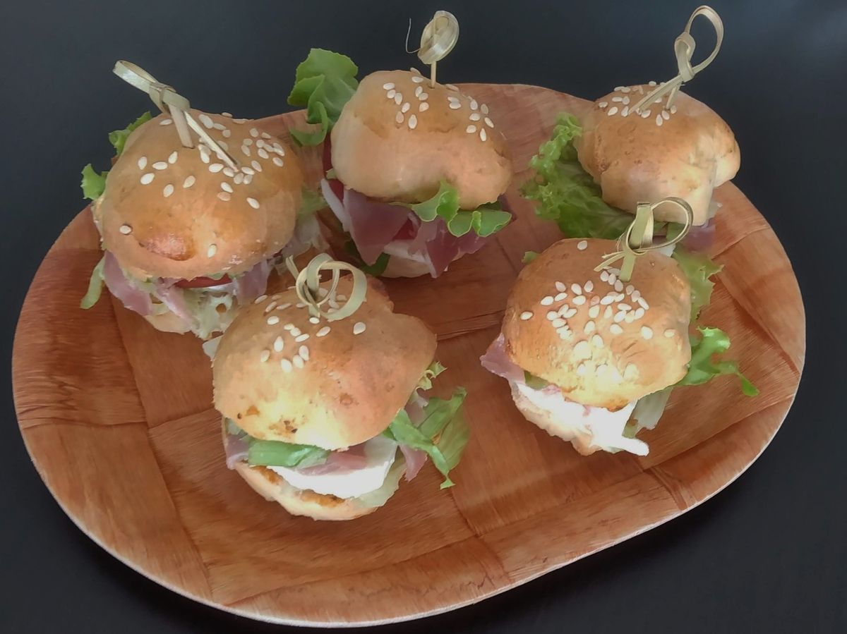 Mini-burger pour l'apéritif 