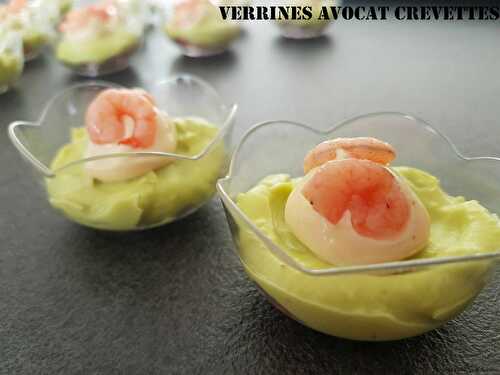 Verrines Avocat Crevettes