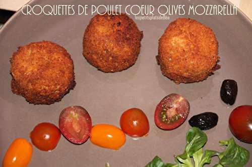 Croquettes de poulet coeur olives mozzarella