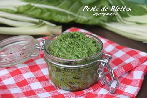 Pesto de feuilles de blettes