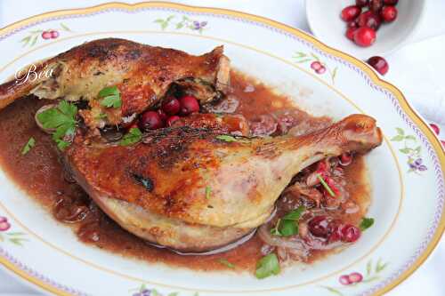 Canard aux cranberries fraiches