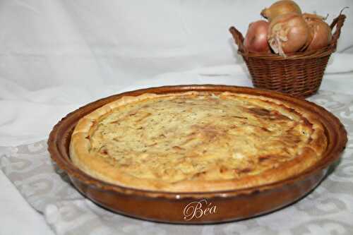 Tarte alsacienne aux oignons et au fromage blanc