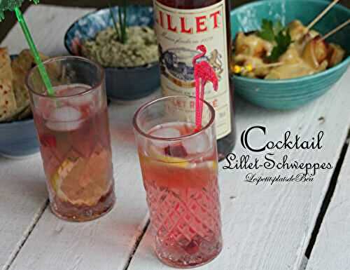 Cocktail Lillet rosé Schweppes