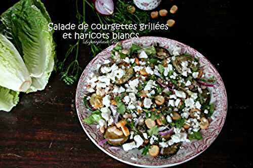 Salade de courgettes grillées et haricots blancs