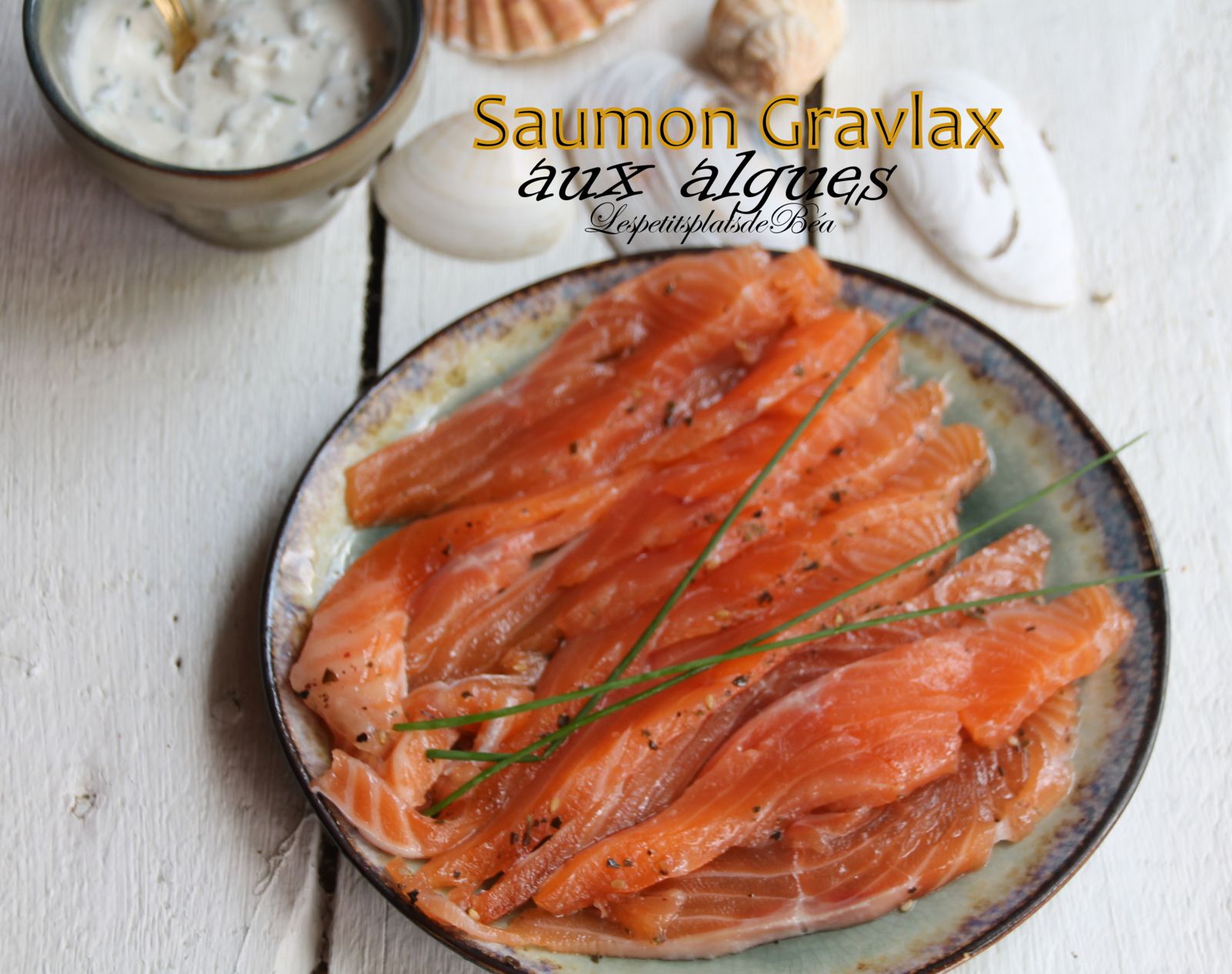 Saumon gravlax aux algues - balade normande à Luc sur Mer