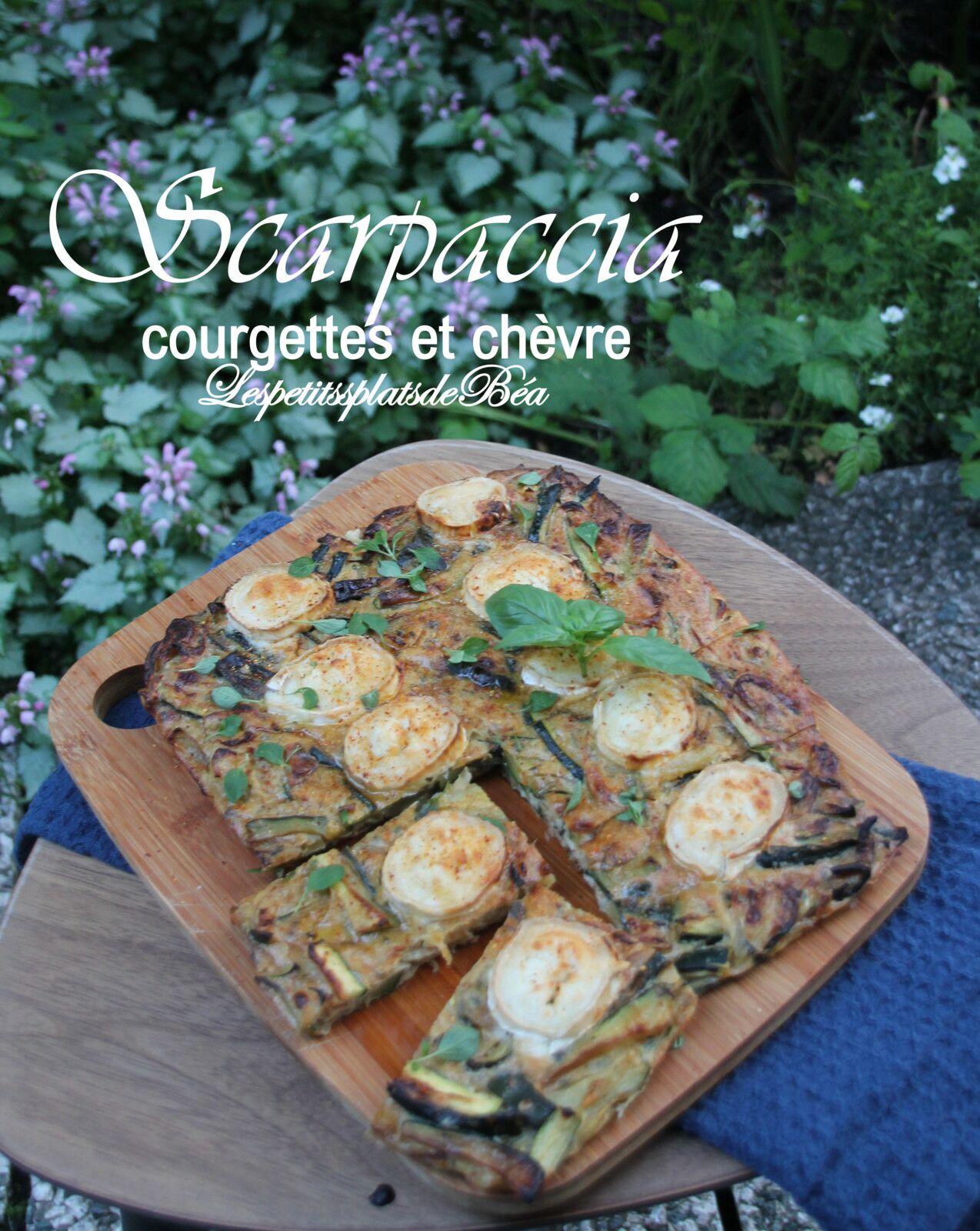 Scarpattia de courgettes et chèvre - balade italienne au jardin Boboli de Florence