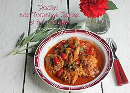 Poulet aux tomates cerise et à la  sauge