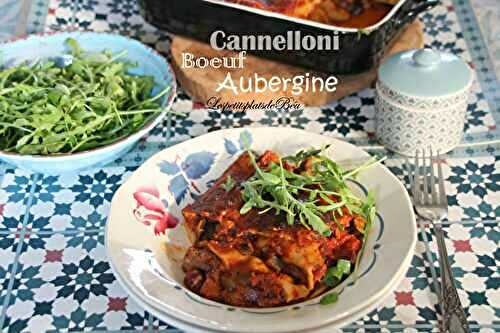 Cannelloni farcis au bœuf sauce à l'aubergine