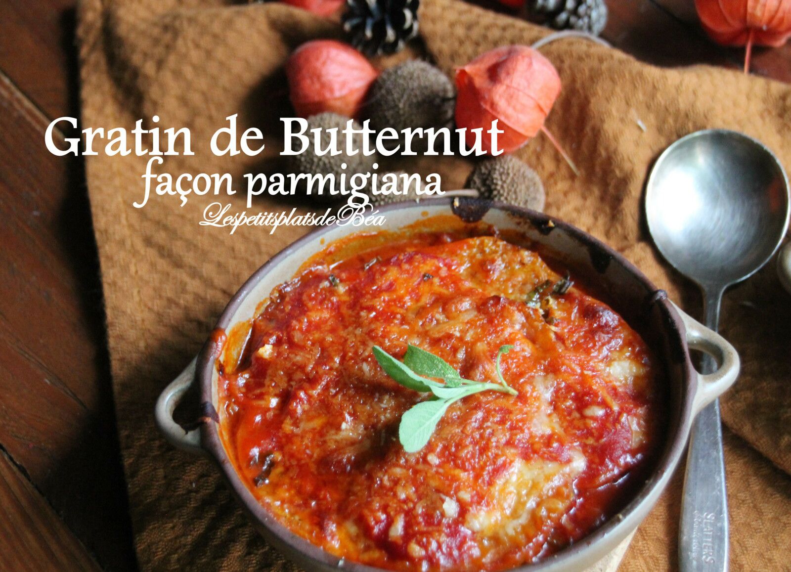 Gratin de butternut façon parmigiana