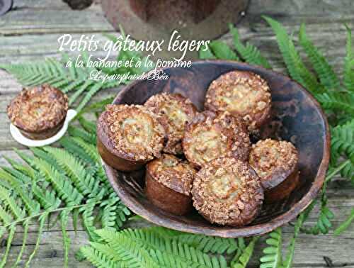 Petits gâteaux légers à la banane et à la pomme