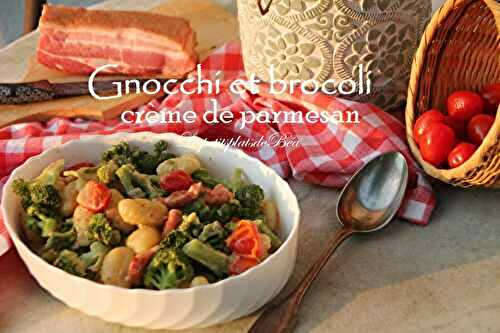 Gnocchi au brocoli et crème de parmesan