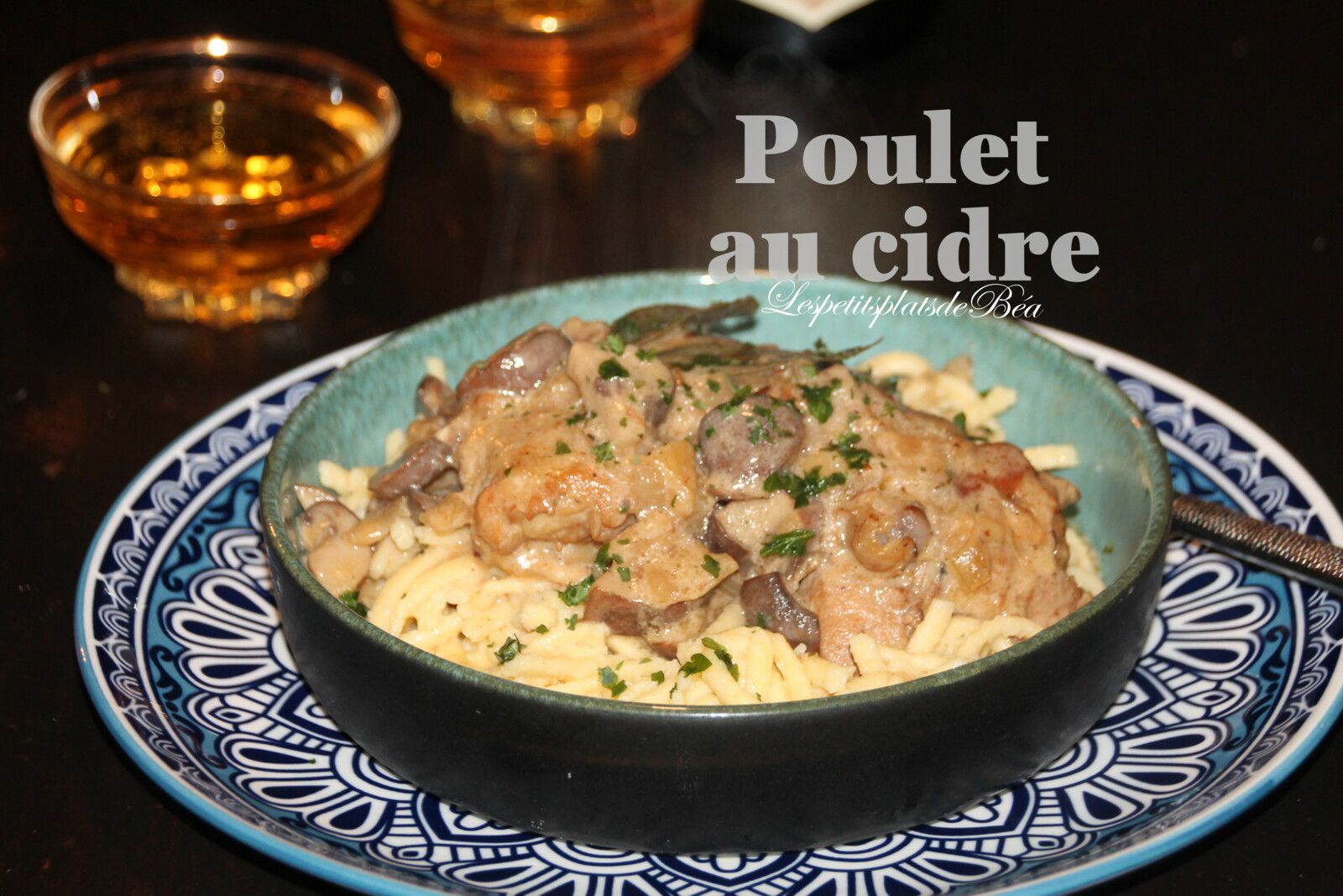 Poulet au cidre - balade normande à Criel sur Mer