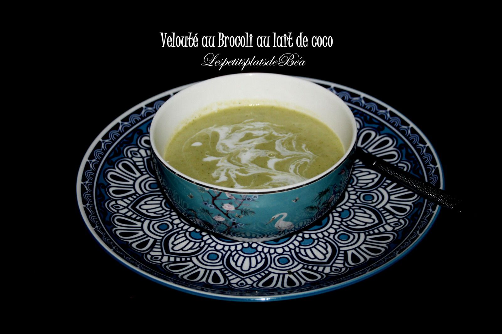 Velouté au brocoli et lait de coco