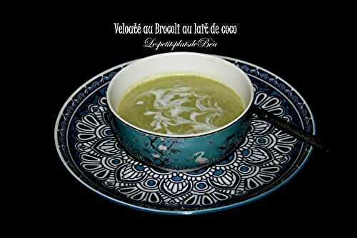 Velouté au brocoli et lait de coco