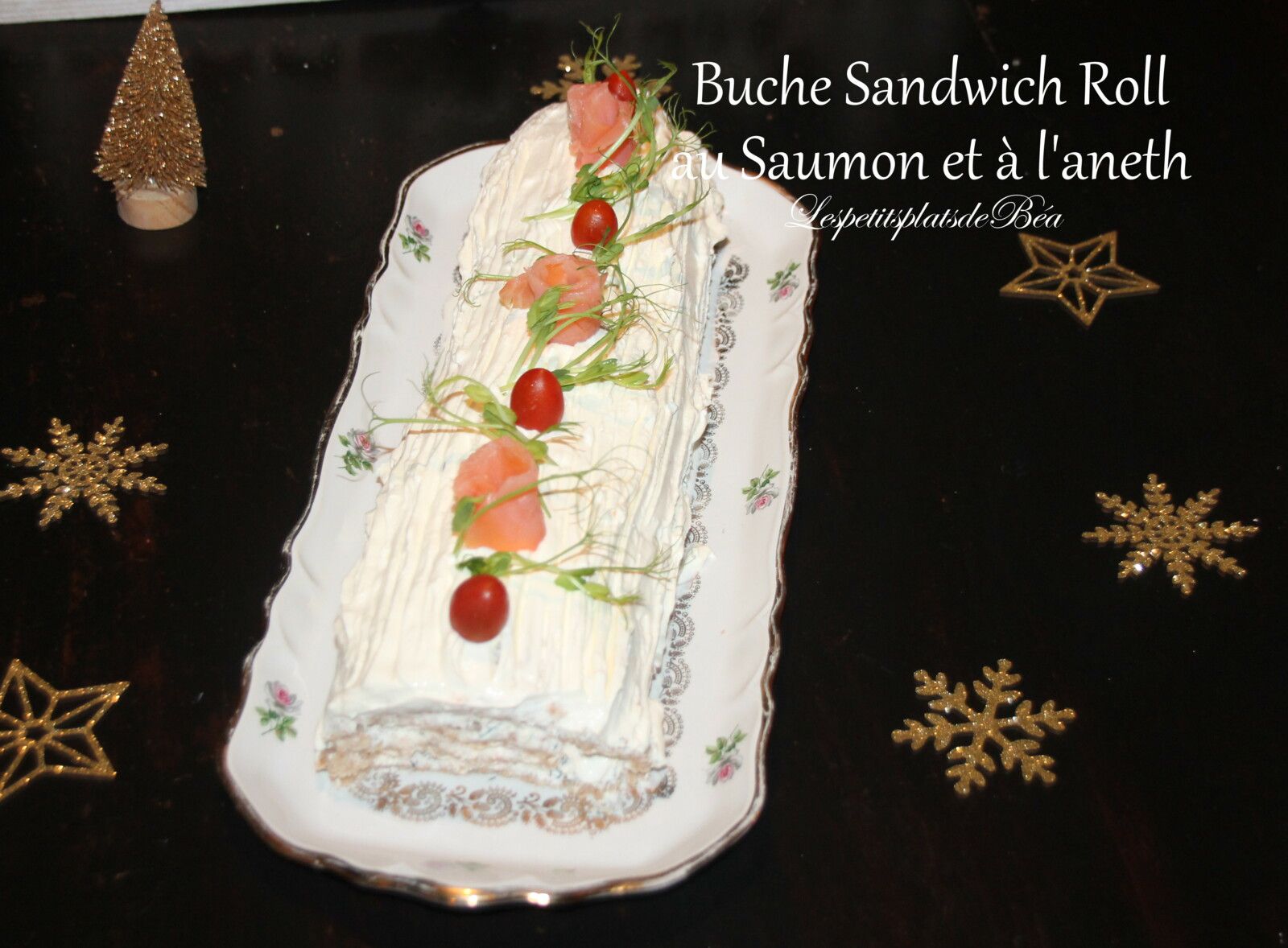 Buche sandwich roll au saumon et à l'aneth