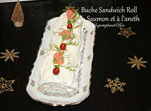 Buche sandwich roll au saumon et à l'aneth