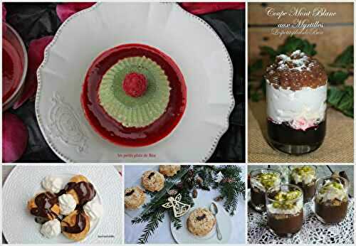 Des desserts festifs individuels pour changer de la buche de Noël