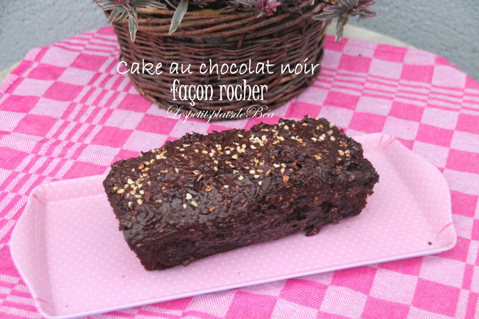 Cake au chocolat noir façon rocher