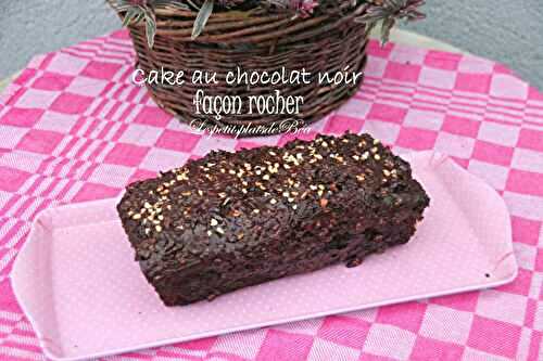 Cake au chocolat noir façon rocher