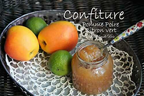 Confiture de pomme, poire et citron vert